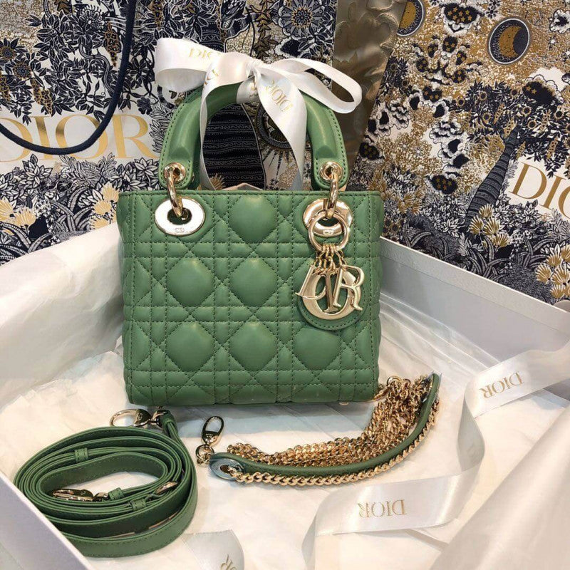 Christian Lambskin Mini Lady Bag 44500