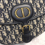 Large Bobby Bag in Blue Oblique Jacquard M9320