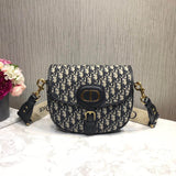 Large Bobby Bag in Blue Oblique Jacquard M9320
