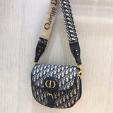 Christian   Large   Bobby Bag in Blue   Oblique Jacquard M9320