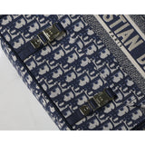 Medium  Camp Bag Blue Oblique Embroidery M1240