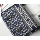 Medium  Camp Bag Blue Oblique Embroidery M1240