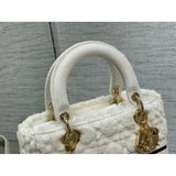 Medium Lady D-Lite Bag M05659 in Cannage Shearling