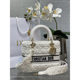 Medium Lady D-Lite Bag M05659 in Cannage Shearling