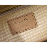 Medium Lady Bag Natural Cannage Raffia M0565
