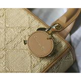 Medium Lady Bag Natural Cannage Raffia M0565