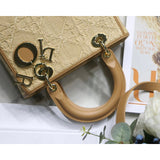 Medium Lady Bag Natural Cannage Raffia M0565