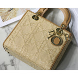 Medium Lady Bag Natural Cannage Raffia M0565