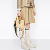 Medium Lady Bag Natural Cannage Raffia M0565