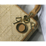 Medium Lady Bag Natural Cannage Raffia M0565