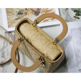 Medium Lady Bag Natural Cannage Raffia M0565