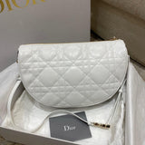 Medium Vibe Hobo Bag M7201 White Cannage Lambskin