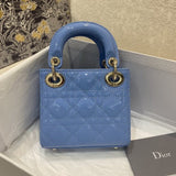Micro Lady Bag in Patent Cannage Calfskin S0856