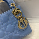 Micro Lady Bag in Patent Cannage Calfskin S0856