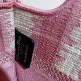 Mini Book Tote Pink D-Stripes Embroidery S5475