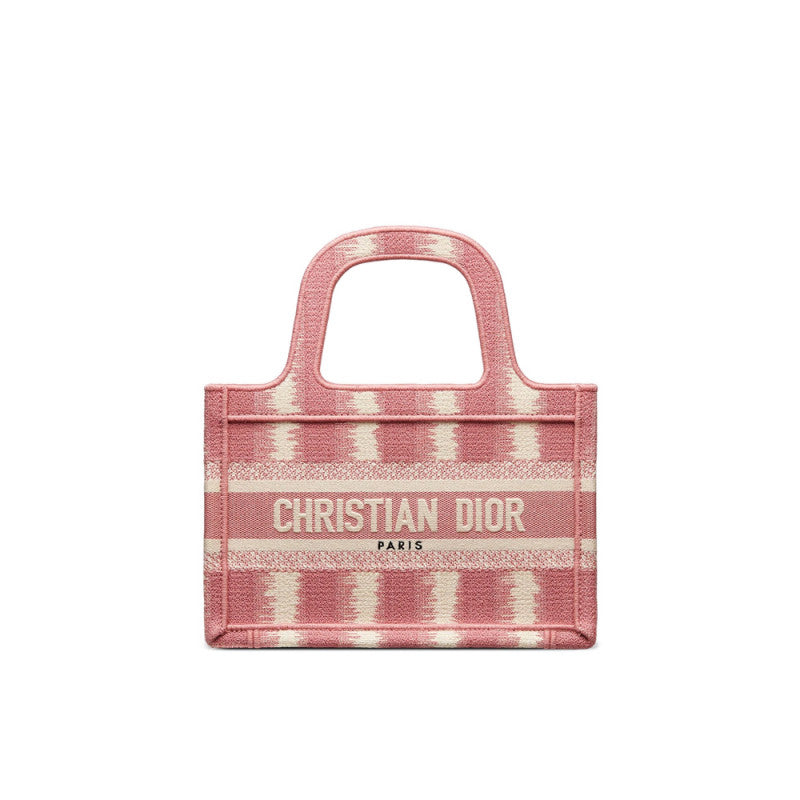 Christian Mini Book Tote Pink D-Stripes Embroidery S5475
