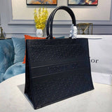 Oblique Embossed Calfskin Leather Book Tote M1296