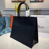 Oblique Embossed Calfskin Leather Book Tote M1296