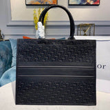 Oblique Embossed Calfskin Leather Book Tote M1296