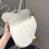 Saddle Bag Ecru Ultramatte Calfskin M0446