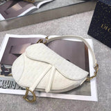 Saddle Bag Ecru Ultramatte Calfskin M0446