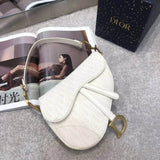 Saddle Bag Ecru Ultramatte Calfskin M0446