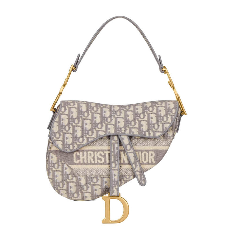 Christian Saddle Denim Canvas Bag M0446