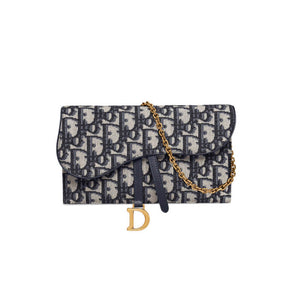 Christian   Saddle Long Wallet On Chain S5614