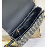Signature Bag With Strap Blue Oblique Jacquard M9280