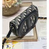 Signature Bag With Strap Blue Oblique Jacquard M9280