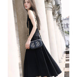 Signature Bag With Strap Blue Oblique Jacquard M9280