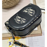 Signature Bag With Strap Blue Oblique Jacquard M9280