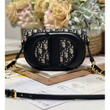 Signature Bag With Strap Blue Oblique Jacquard M9280