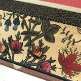 Small Book Tote Broderie Flowers Multicolore M1296