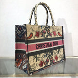 Small Book Tote Broderie Flowers Multicolore M1296