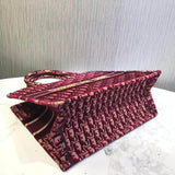 Small Book Tote Embossed Velvet M1296