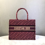 Small Book Tote Embossed Velvet M1296