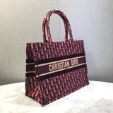 Small Book Tote Embossed Velvet M1296