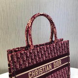 Small Book Tote Embossed Velvet M1296