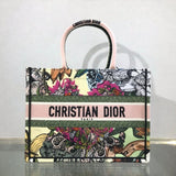 Small Book Tote Multicolor C?ur EN Fleurs Embroidery M1296