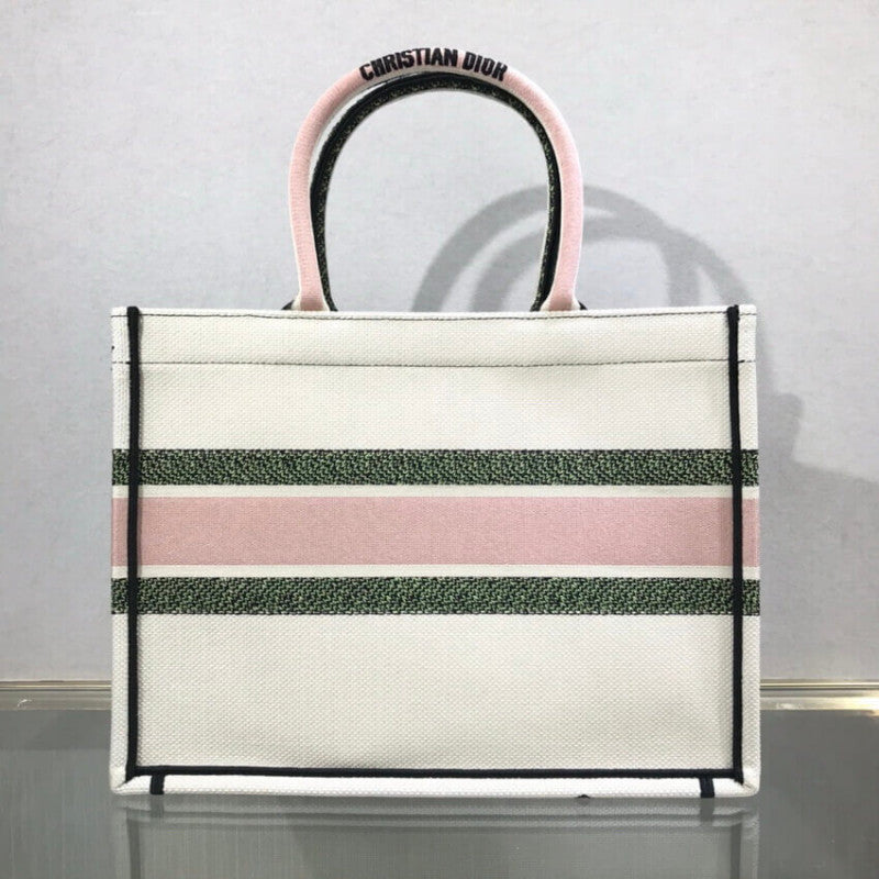 Small Book Tote Multicolor C?ur EN Fleurs Embroidery M1296