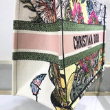 Small Book Tote Multicolor C?ur EN Fleurs Embroidery M1296