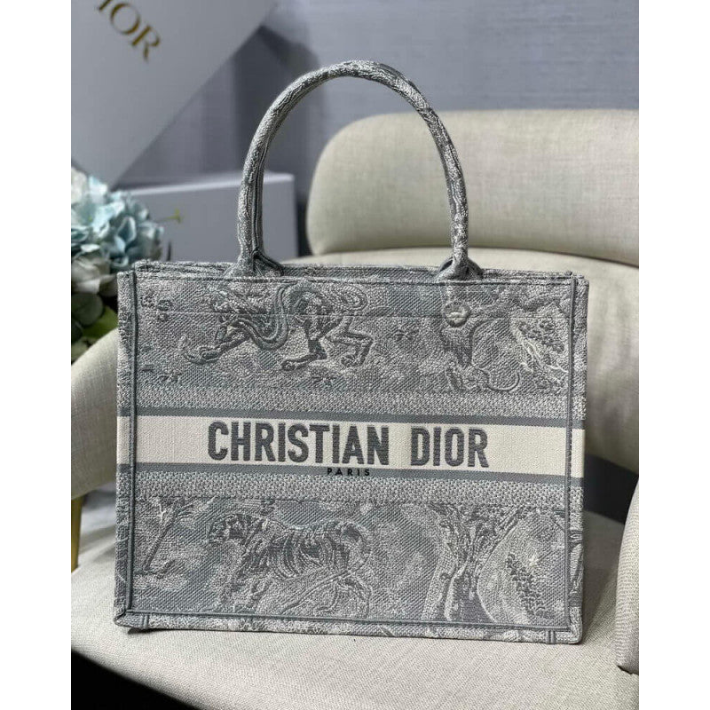 Christian Small Book Tote Toile De Jouy Bag M1296