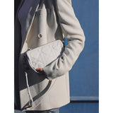 Small Vibe Hobo Bag M7200 White Cannage Lambskin