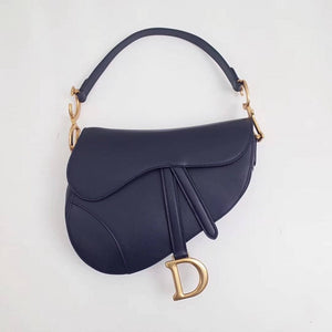 Christian   Smooth Calfskin Saddle Bag M0446