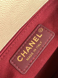 Elegant Beige Flap Bag with Handle