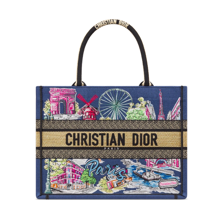 Souvenir Medium Book Tote Natural Raffia and