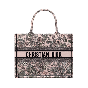Lucky Medium Book Tote Pink Multicolor Flowers