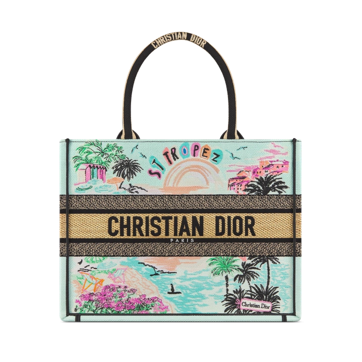 Souvenir Medium Book Tote Natural Raffia and