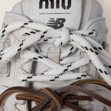 White 530 SL deco calf leather mules